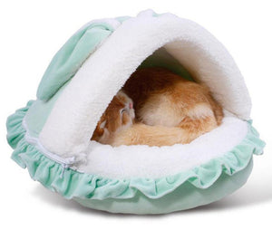 Petminru Cat Rabbit Pet Nest Teddy Dog House Cartoon Pet Bed Sofas Warm Pet House Cat Bed Kennel Pet Product