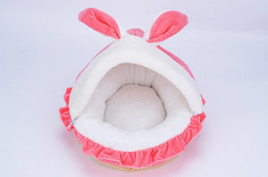 Petminru Cat Rabbit Pet Nest Teddy Dog House Cartoon Pet Bed Sofas Warm Pet House Cat Bed Kennel Pet Product