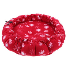 Load image into Gallery viewer, Warm Round Soft Dog House Bed Pringting Pet Cat And Dog Bed Cotton Retractable Round Pumpkin Shaped Pets Cushion