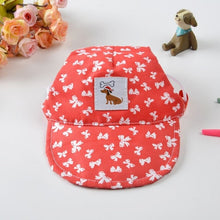 Load image into Gallery viewer, Pets Casual Hat Dog Cat Cute Baseball Cap for Pet Sport Flower Printing Pet Supplies Puppy Baseball Caps for Small Medium Pets