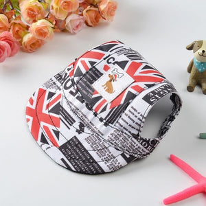 Pets Casual Hat Dog Cat Cute Baseball Cap for Pet Sport Flower Printing Pet Supplies Puppy Baseball Caps for Small Medium Pets