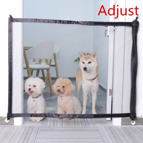 Drop Shipping Dog Fences Mesh Magic Gate Pet Door Gate For Dogs Safe Guard Adjust Install Anywhere Pet Gate Dog Safety Enclosure