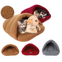 Load image into Gallery viewer, Soft Dog Beds XS-L Winter Warm Pet Heated Mat  Dog Puppy Kennel House for Sleeping Bag Nest Cave Bed Suitable for 1-10kg Pets